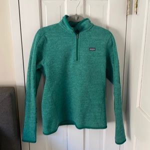 Patagonia teal sweater